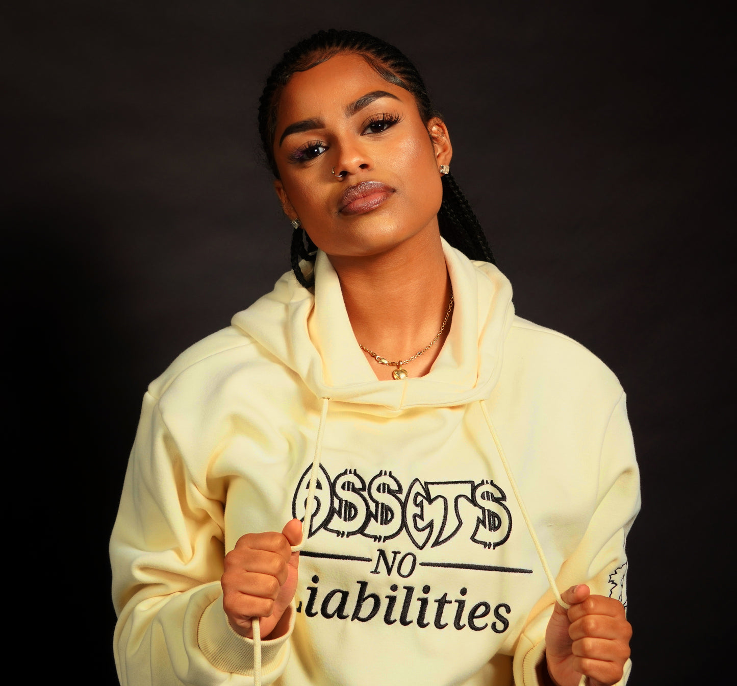 Assets No Liabilities 100K Class Hoodie (Cream)