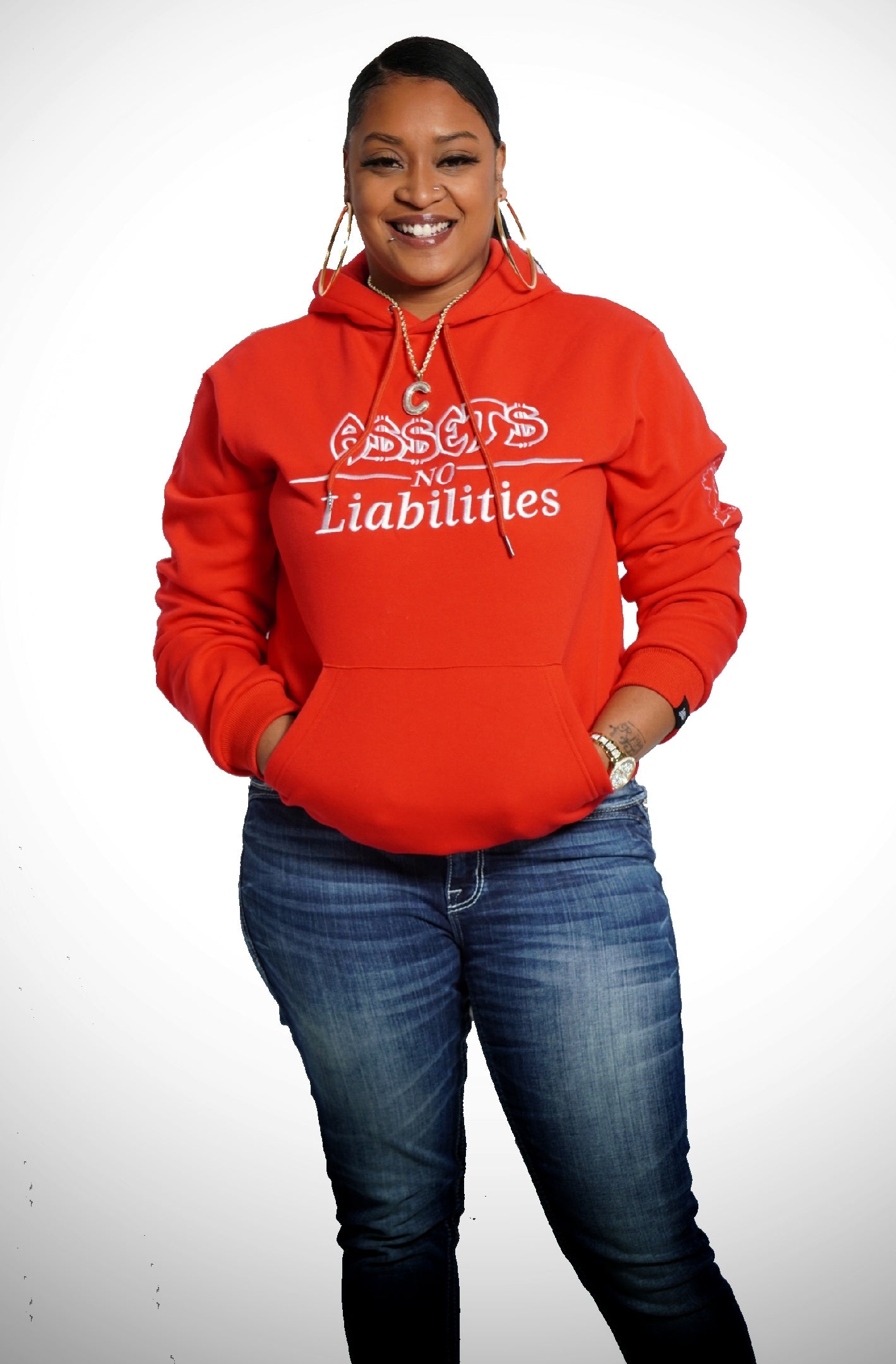 Assets No Liabilities 100K Class Hoodie (Red)